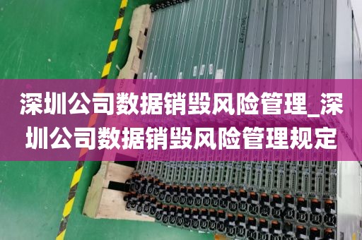 深圳公司数据销毁风险管理_深圳公司数据销毁风险管理规定